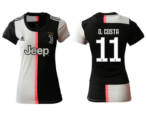 Women's Juventus #11 D.Costa Home Soccer Club Jersey